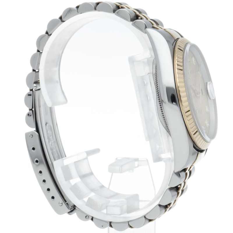 Rolex Datejust Watch Diamond Computer Dial 18k Yellow Gold SS — view 4
