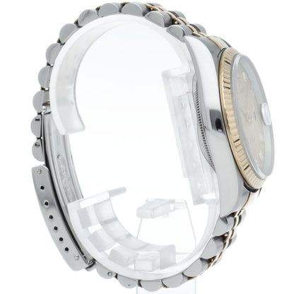 Rolex Datejust Watch Diamond Computer Dial 18k Yellow Gold SS — view 4