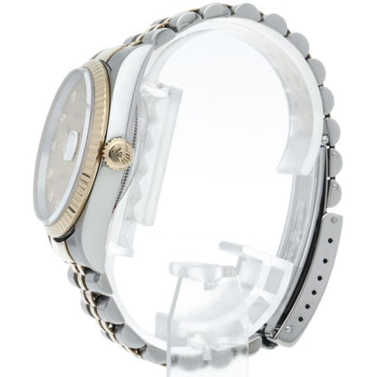 Rolex Datejust Watch Diamond Computer Dial 18k Yellow Gold SS — view 3