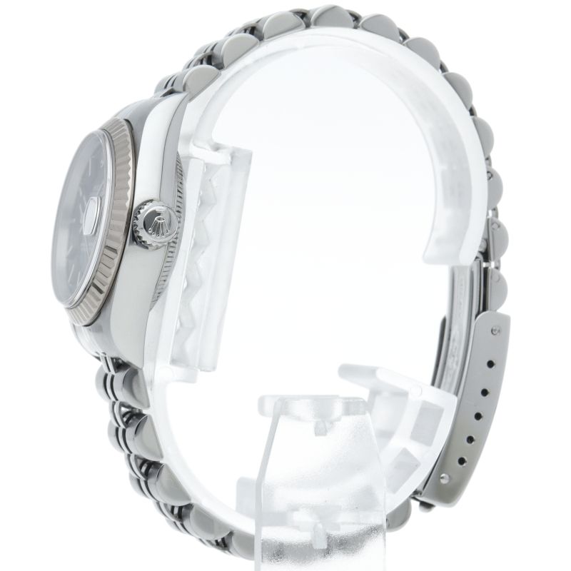 Rolex Datejust Watch 18k White Gold SS Black Polished — view 3