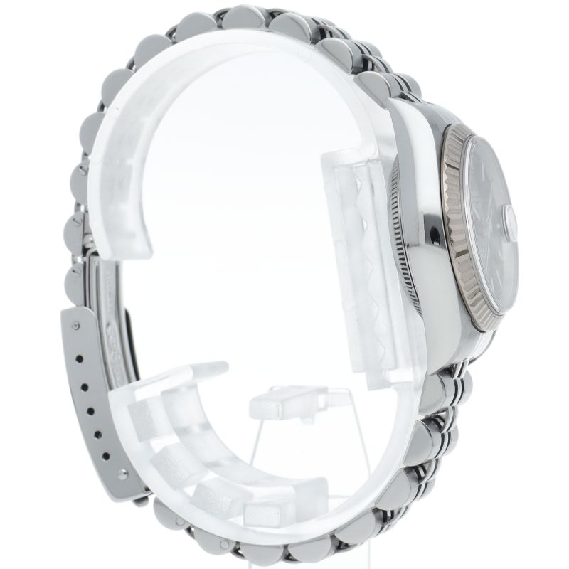 Rolex Datejust Watch 18k White Gold SS Black Polished — view 4