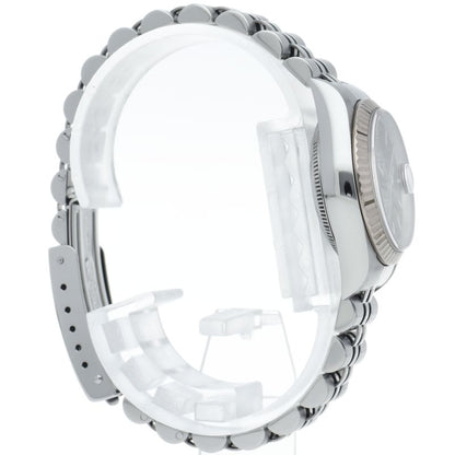 Rolex Datejust Watch 18k White Gold SS Black Polished — view 4