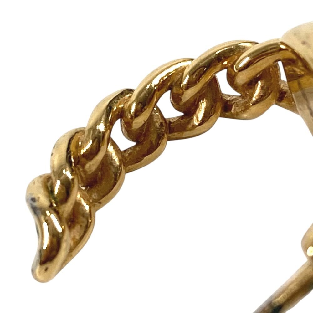 Louis Vuitton Earrings ID Chain Motif Metal Gold — view 7