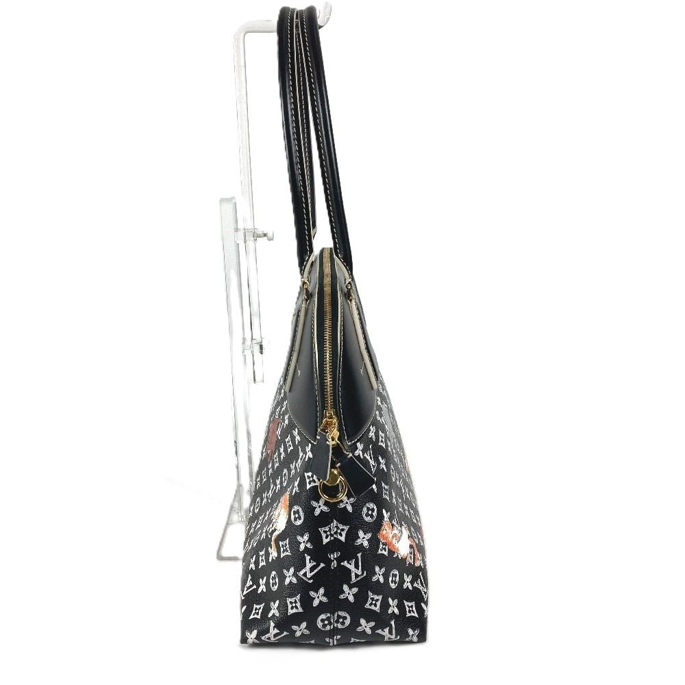 Louis Vuitton Shoulder Bag Alma Staple Leather Noir Black — view 5