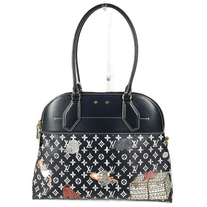 Louis Vuitton Shoulder Bag Alma Staple Leather Noir Black — view 3