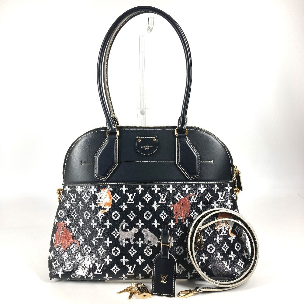 Louis Vuitton Shoulder Bag Alma Staple Leather Noir Black