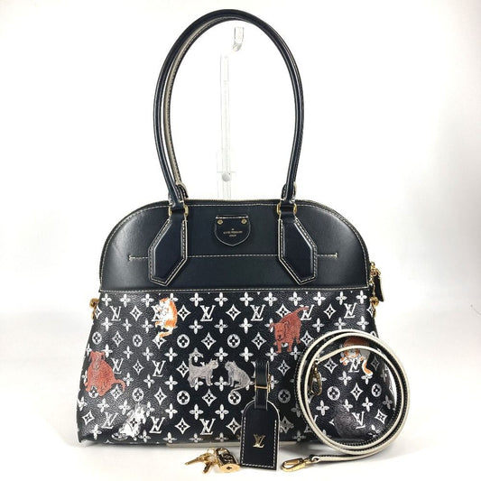 Louis Vuitton Shoulder Bag Alma Staple Leather Noir Black