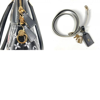 Louis Vuitton Shoulder Bag Alma Staple Leather Noir Black — view 9