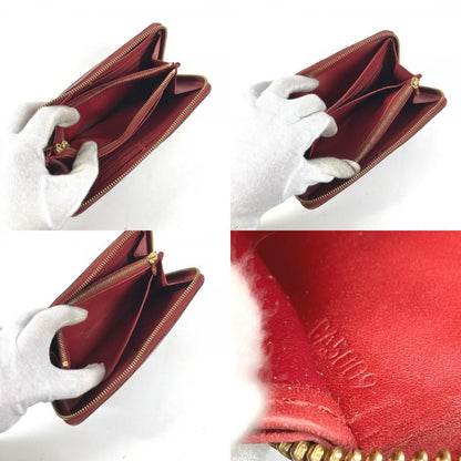 Louis Vuitton Wallet Zippy Tanami Suhali Leather Red — view 8