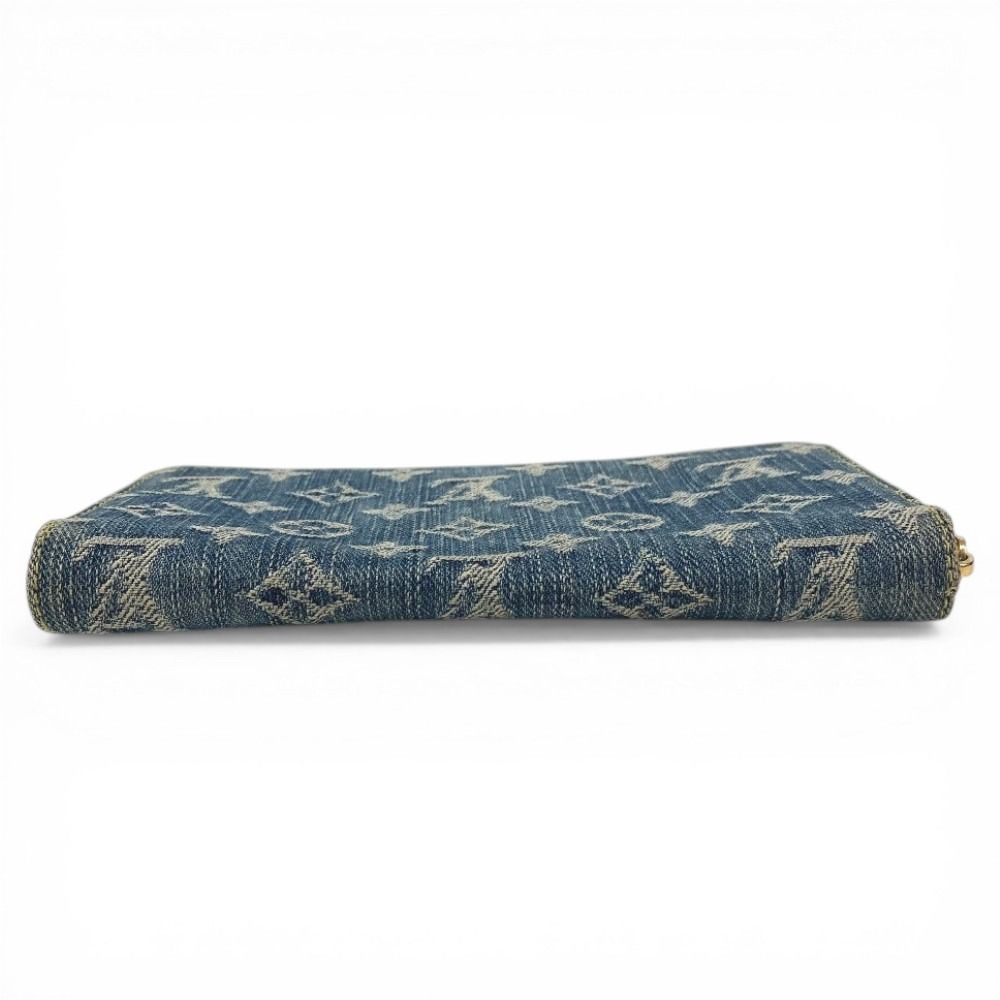 Louis Vuitton Wallet Zippy Monogram Denim Canvas Blue — view 5