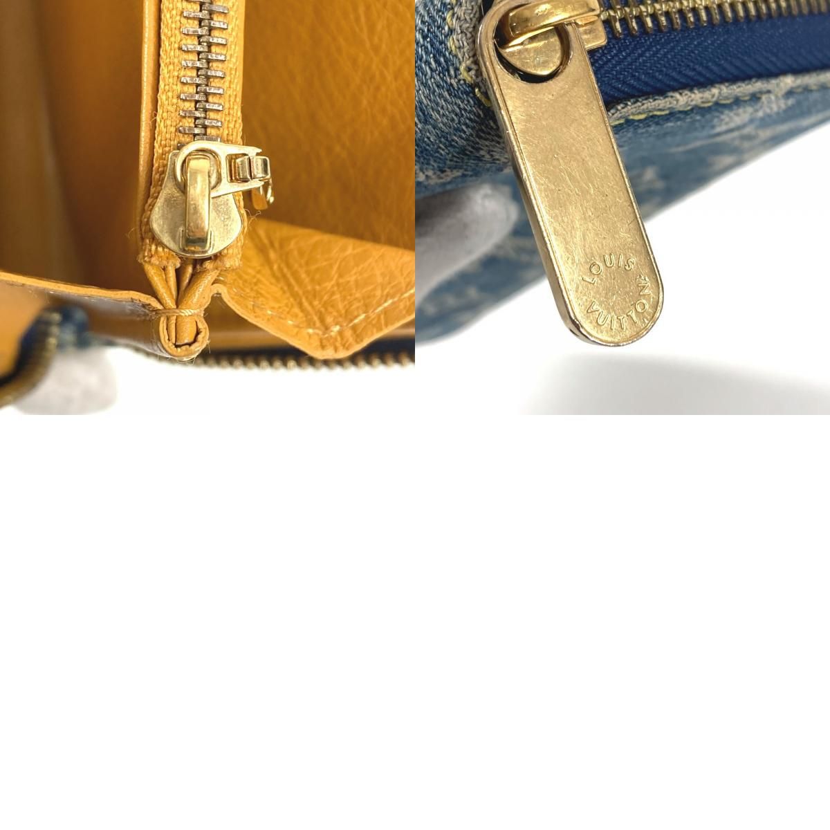 Louis Vuitton Wallet Zippy Monogram Denim Canvas Blue — view 9