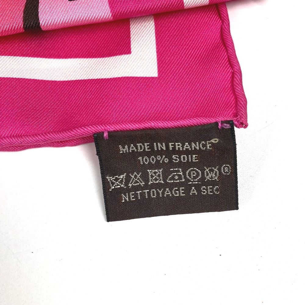 Hermes Scarf Carre 90 Silk Pink — view 5