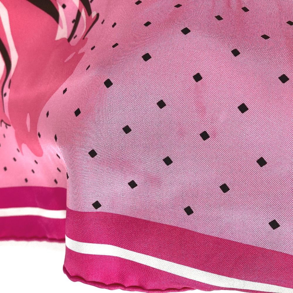 Hermes Scarf Carre 90 Silk Pink — view 7