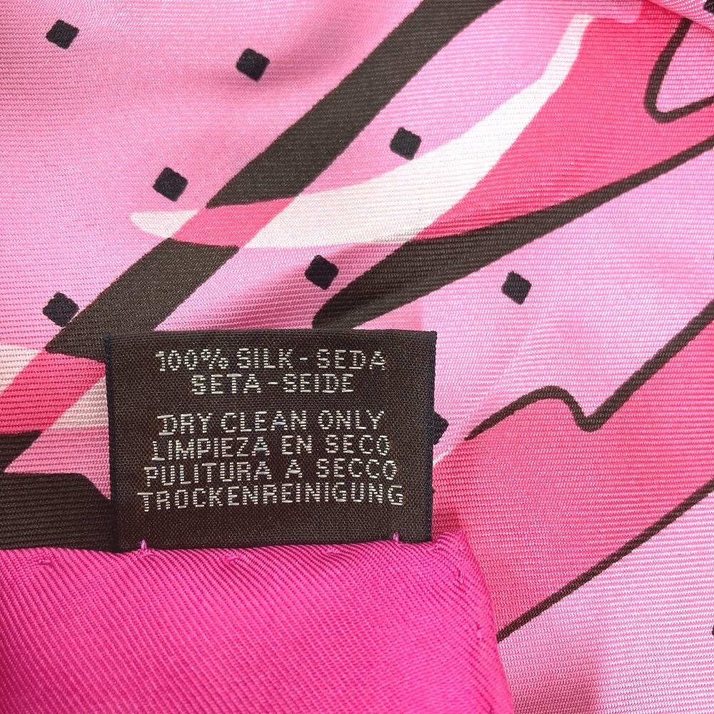 Hermes Scarf Carre 90 Silk Pink — view 6