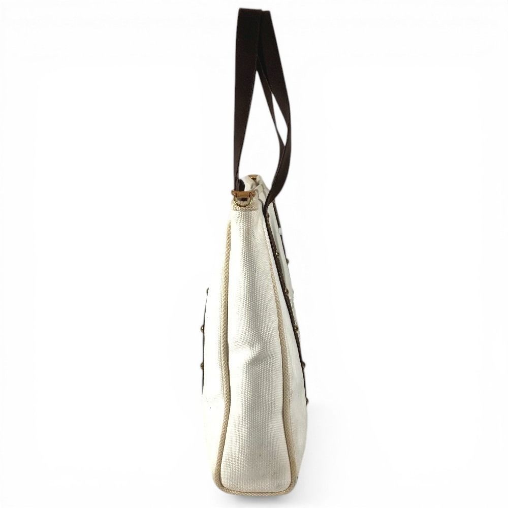 Louis Vuitton Shoulder Bag Cabas GM Canvas Ecru White — view 3