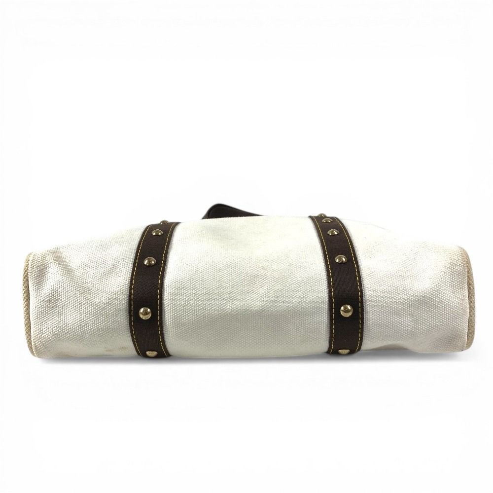 Louis Vuitton Shoulder Bag Cabas GM Canvas Ecru White — view 5