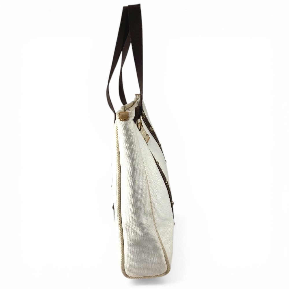 Louis Vuitton Shoulder Bag Cabas GM Canvas Ecru White — view 4