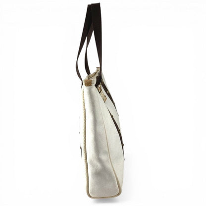 Louis Vuitton Shoulder Bag Cabas GM Canvas Ecru White — view 4