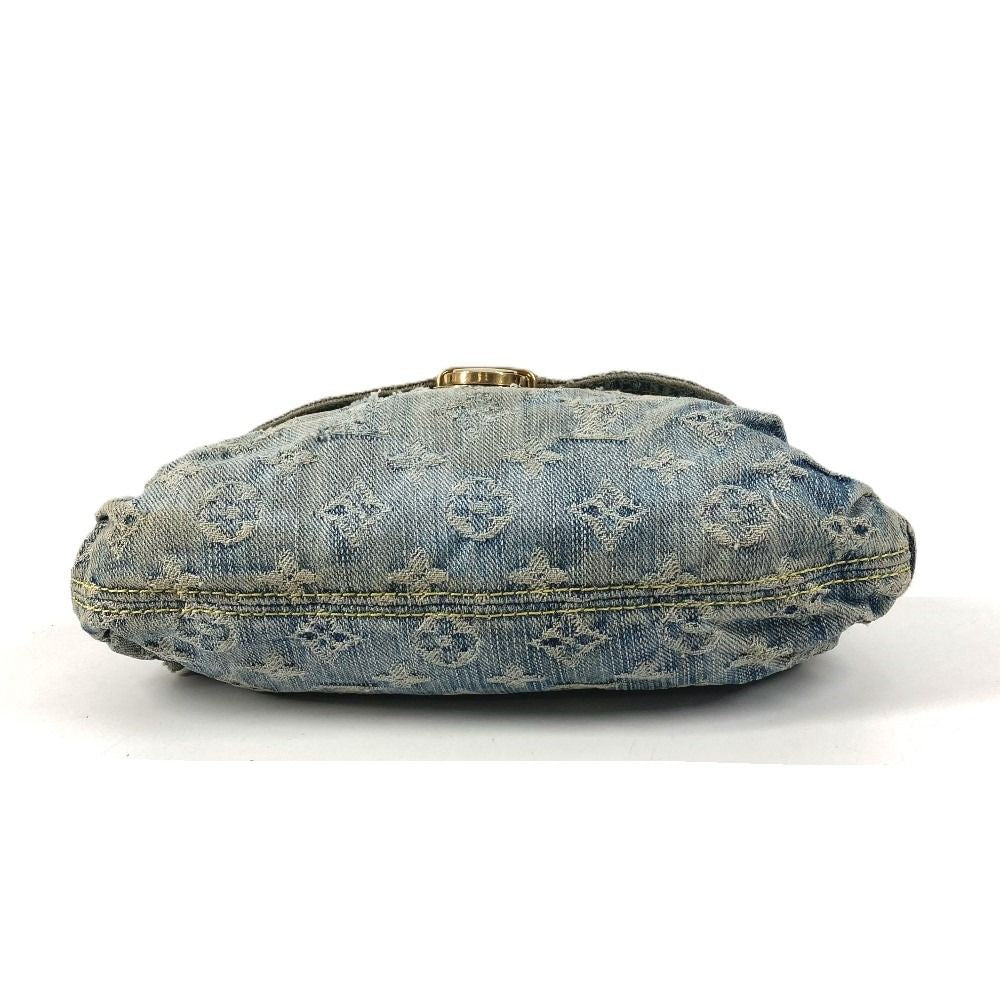 Louis Vuitton Shoulder Bag Mini Pleaty Monogram Denim Blue — view 4