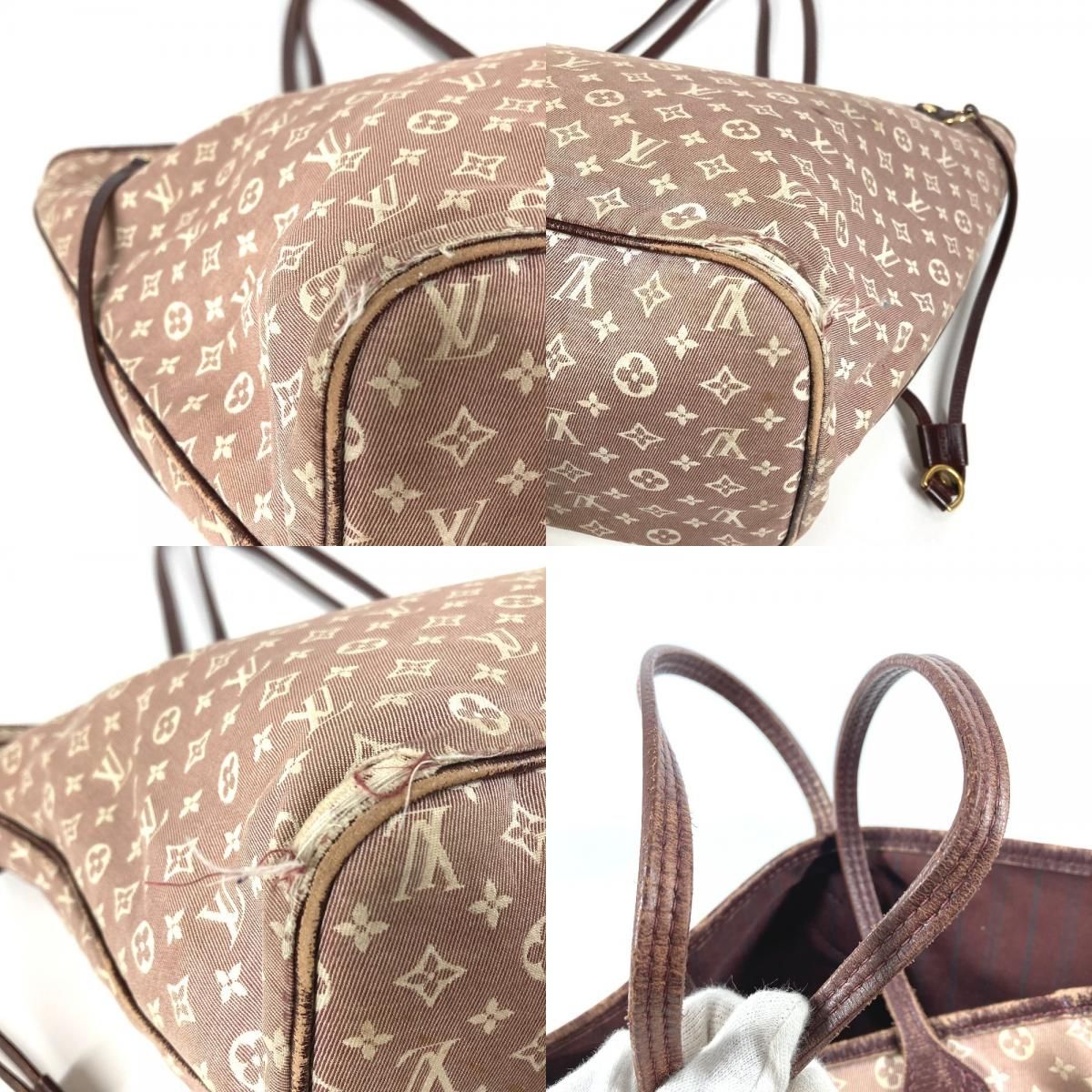 Louis Vuitton Shoulder Bag Neverfull MM Monogram Idylle Sepia Red — view 7