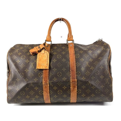 Louis Vuitton Boston Bag Keepall 45 Monogram Canvas Brown