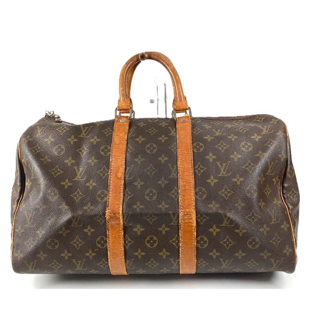 Louis Vuitton Boston Bag Keepall 45 Monogram Canvas Brown — view 4