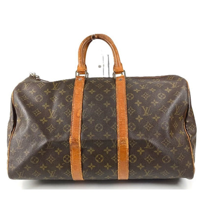 Louis Vuitton Boston Bag Keepall 45 Monogram Canvas Brown — view 4