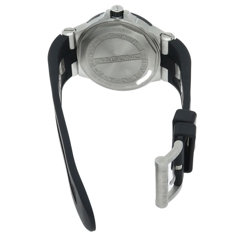 Bvlgari Bulgari Diagono Ceramic Auto Depth 42 mm Box SS Rubber — view 5