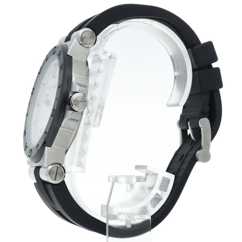 Bvlgari Bulgari Diagono Ceramic Auto Depth 42 mm Box SS Rubber — view 3