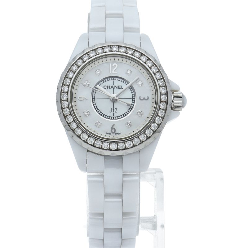 Chanel Watch 29 mm Diamond Bezel Shell 1 Piece Ceramic White — view 2