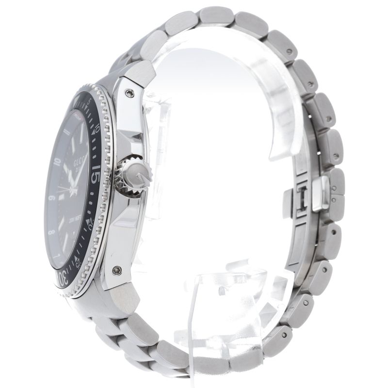 Gucci Dive Watch 136.2 Box SS Black Polished — view 3