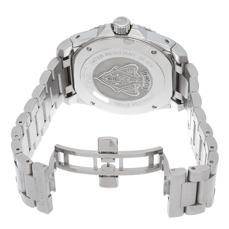 Gucci Dive Watch 136.2 Box SS Black Polished — view 5