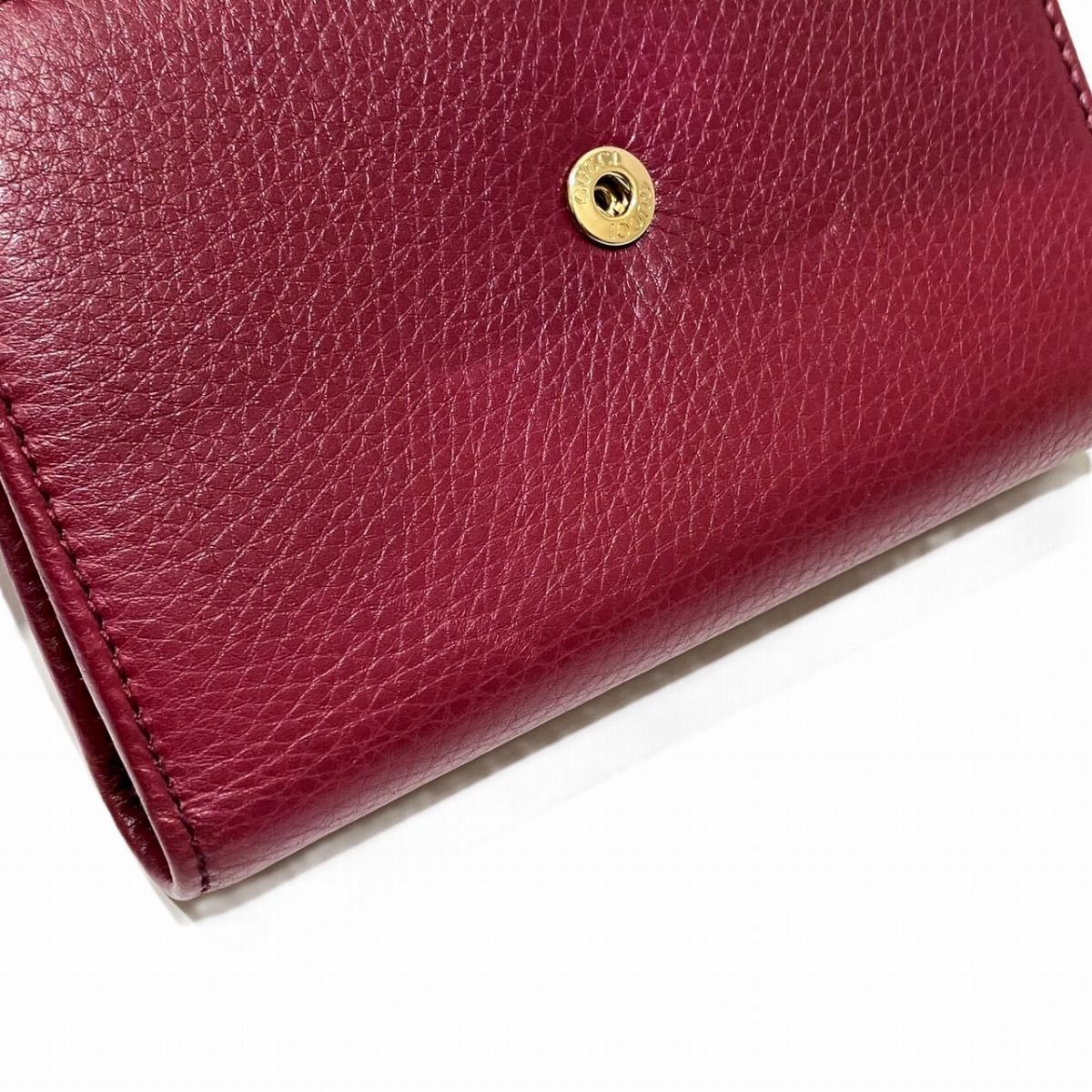 Gucci Bamboo Trifold Wallet Leather — view 9