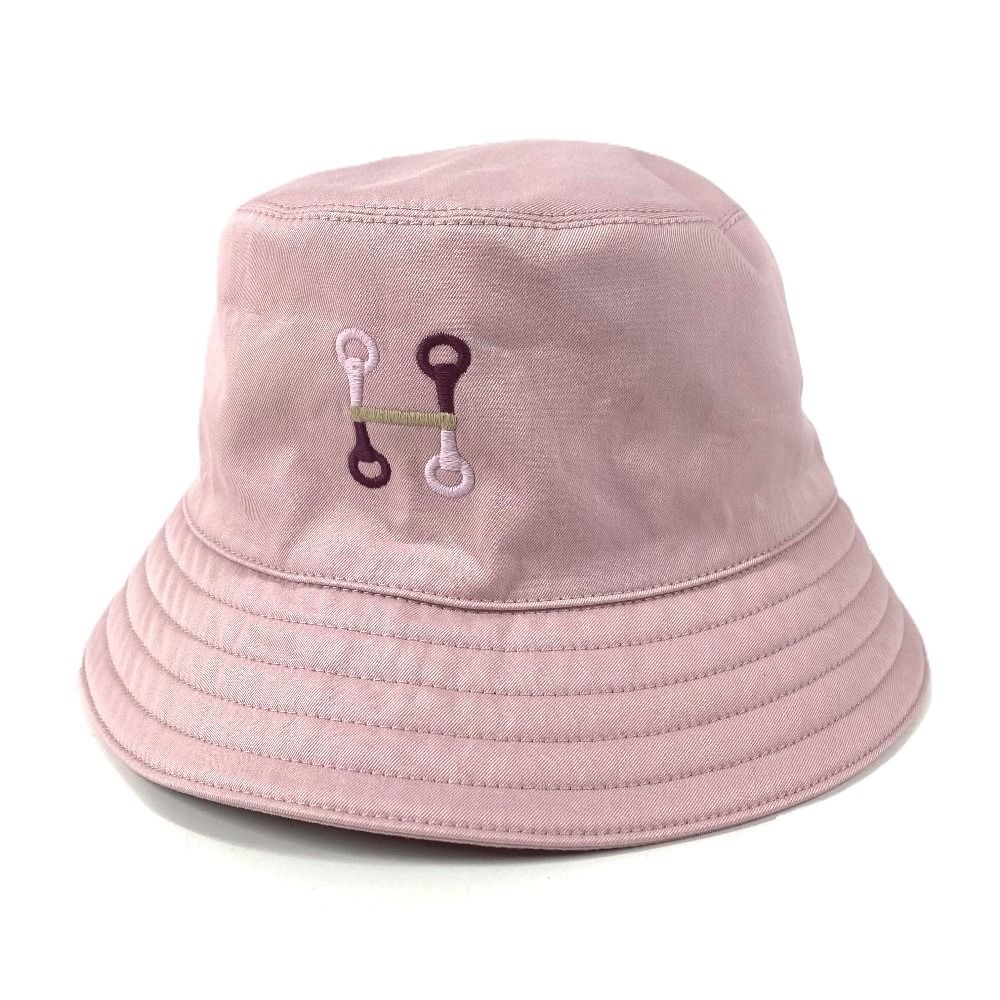 Hermes Hat Red Molle Cotton Gimove Pink