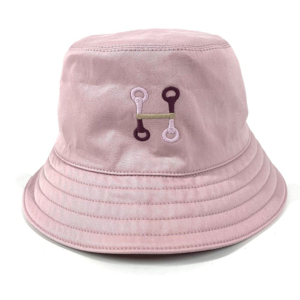 Hermes Hat Red Molle Cotton Gimove Pink — view 3