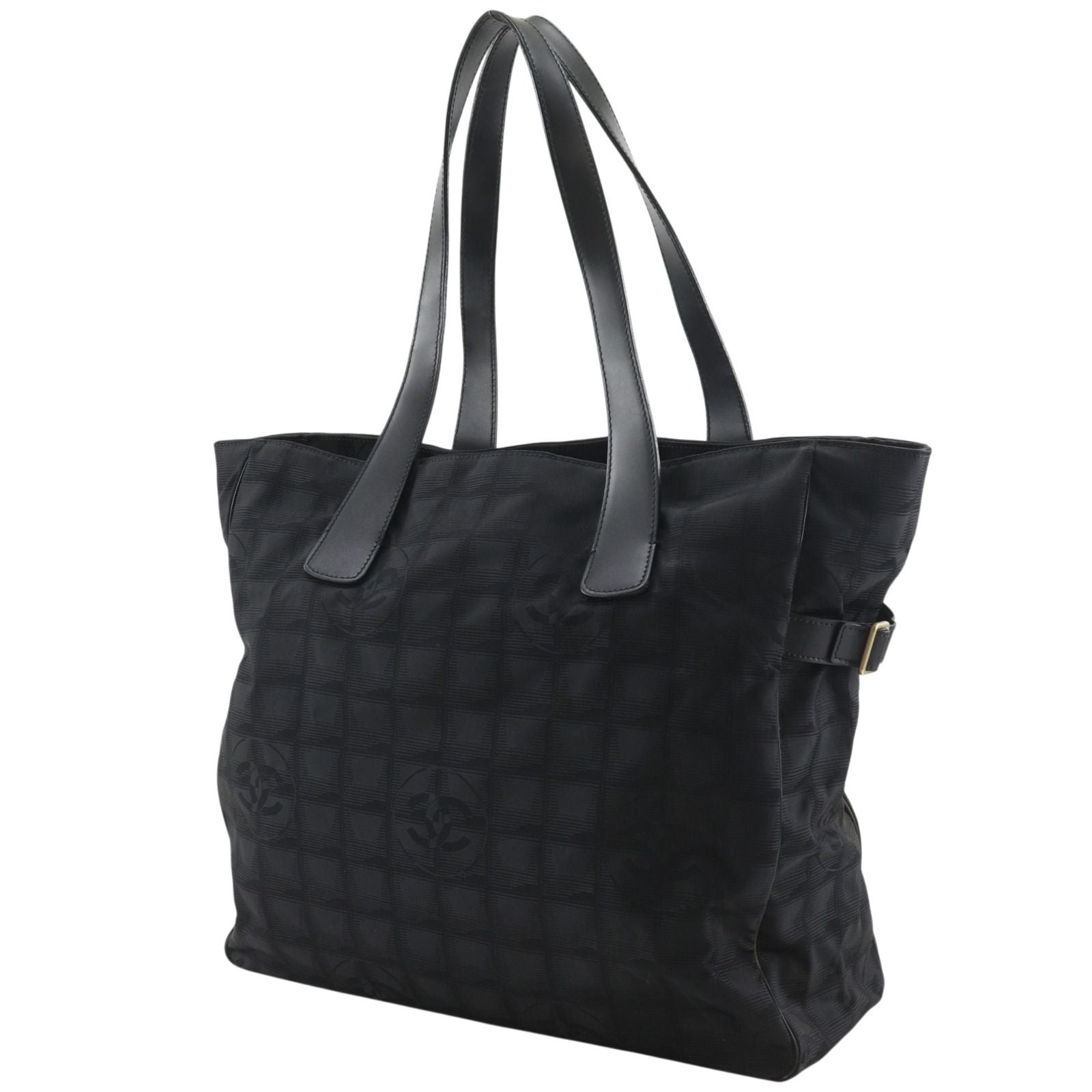Chanel New Travel Line Tote GM Nylon Canvas Black — view 2