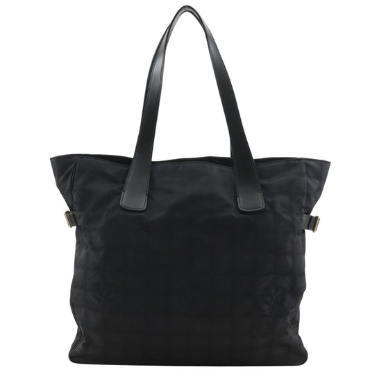 Chanel New Travel Line Tote GM Nylon Canvas Black