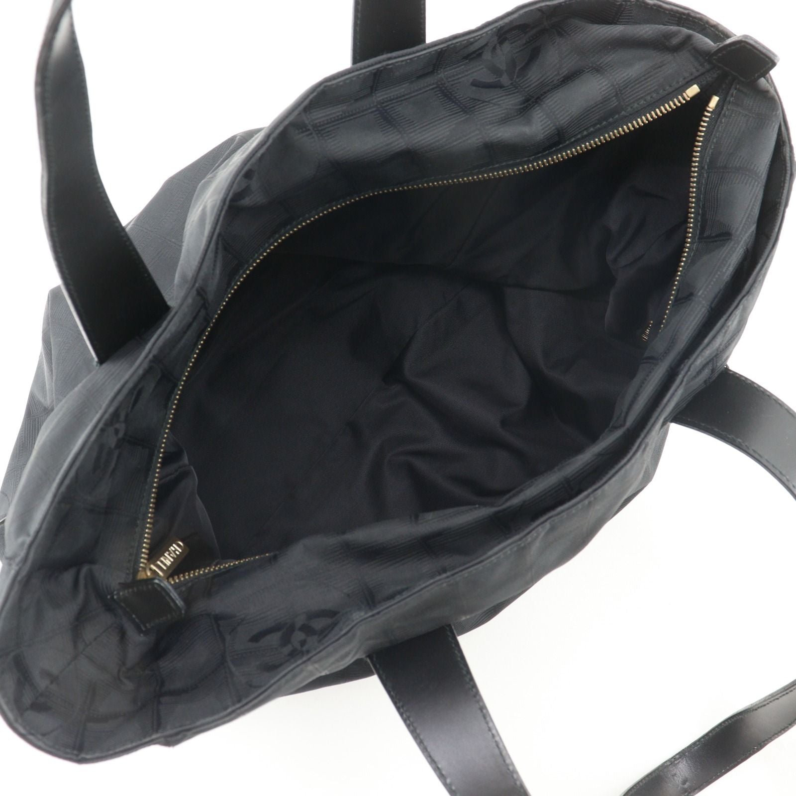 Chanel New Travel Line Tote GM Nylon Canvas Black — view 6