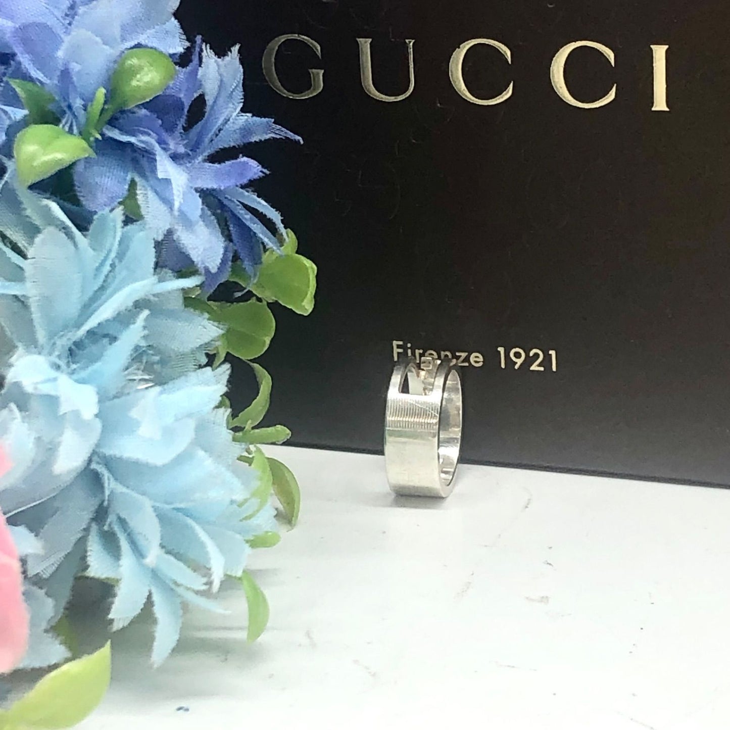 Gucci Silver Ring GG Necklace — view 2