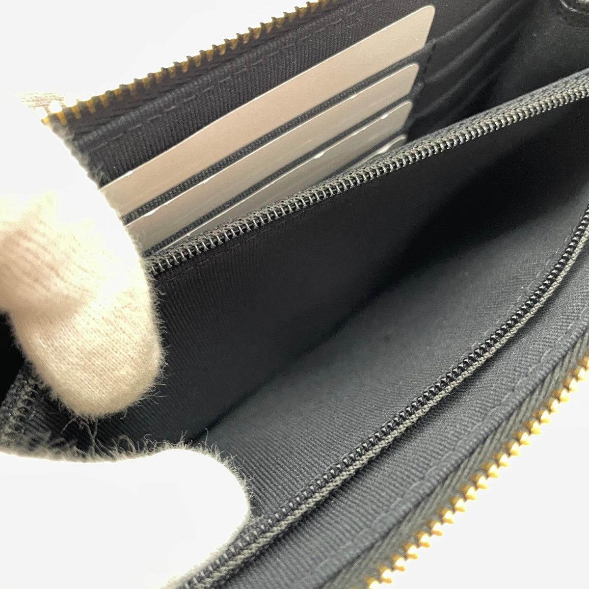 Chanel Clutch Caviar Leather Quilted Chain Wallet Black — view 7