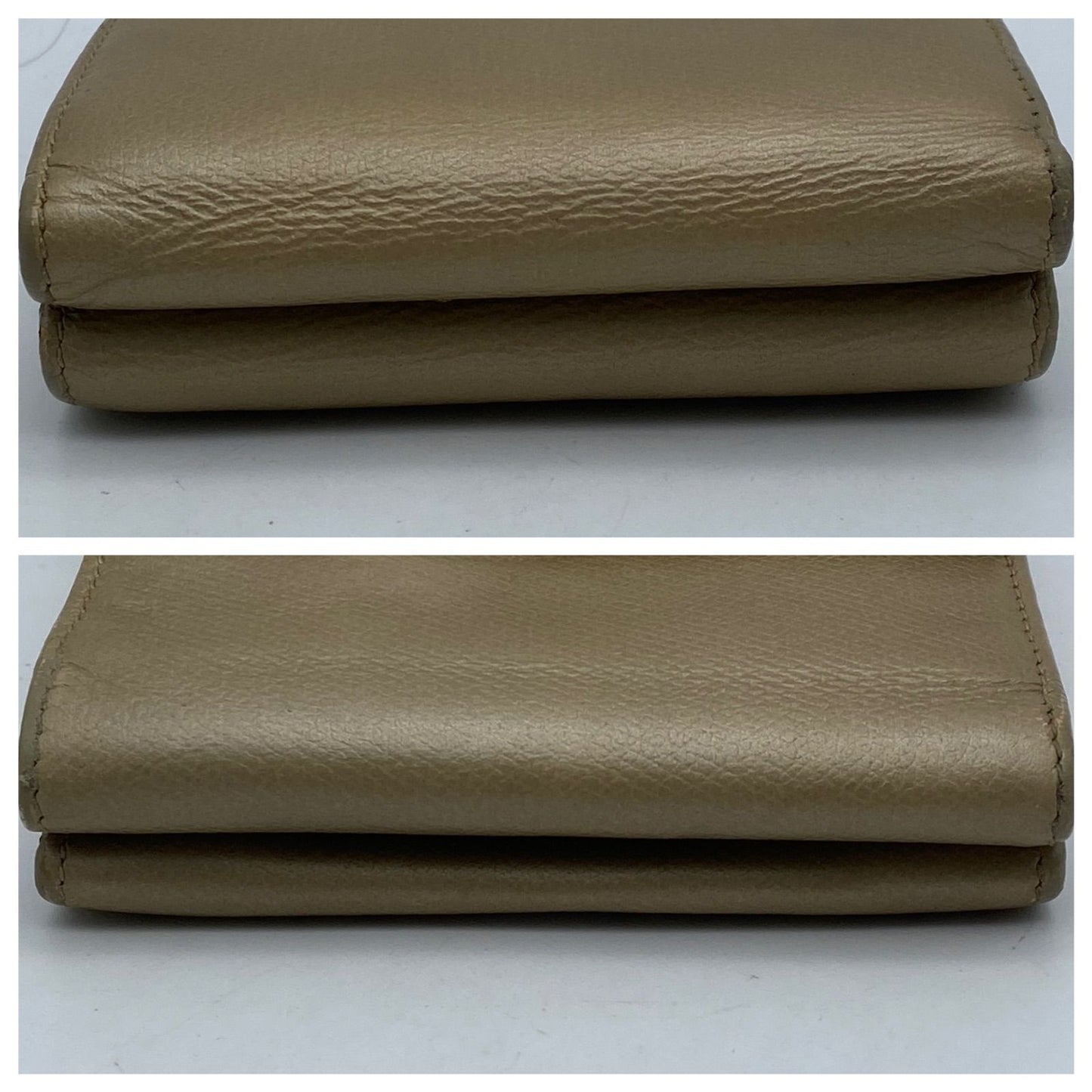 Chanel Hook Fold Wallet Coco Button Leather — view 3