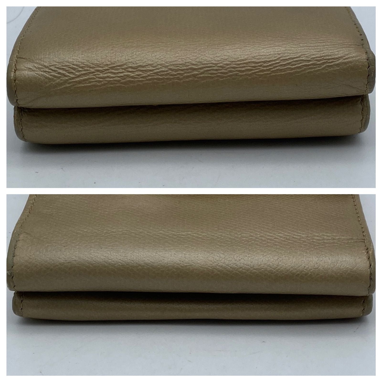 Chanel Hook Fold Wallet Coco Button Leather — view 3
