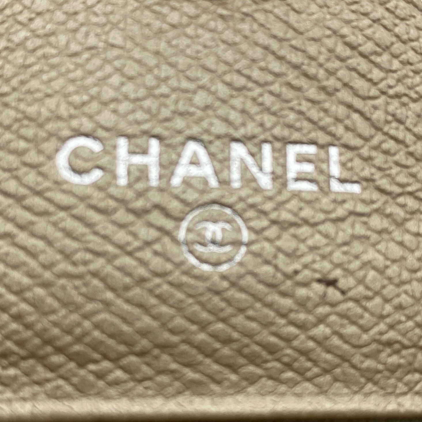 Chanel Hook Fold Wallet Coco Button Leather — view 8