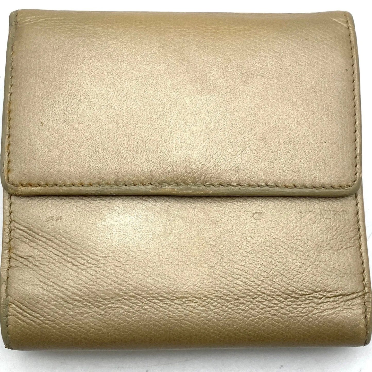 Chanel Hook Fold Wallet Coco Button Leather — view 2