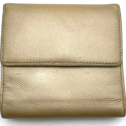 Chanel Hook Fold Wallet Coco Button Leather — view 2