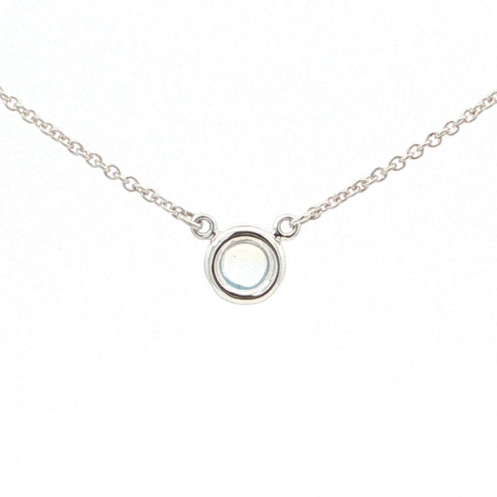 Tiffany & Co Color by the Yard Moonstone Necklace Pendant Silver Polished — view 2