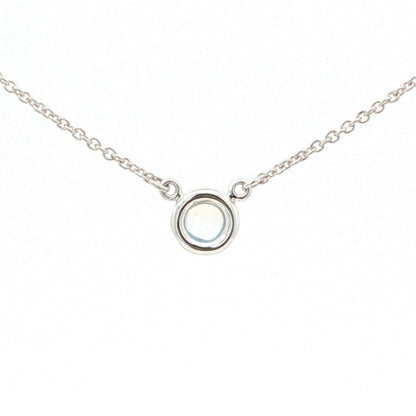 Tiffany & Co Color by the Yard Moonstone Necklace Pendant Silver Polished — view 2