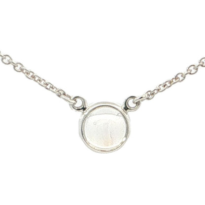 Tiffany & Co Color by the Yard Moonstone Necklace Pendant Silver Polished