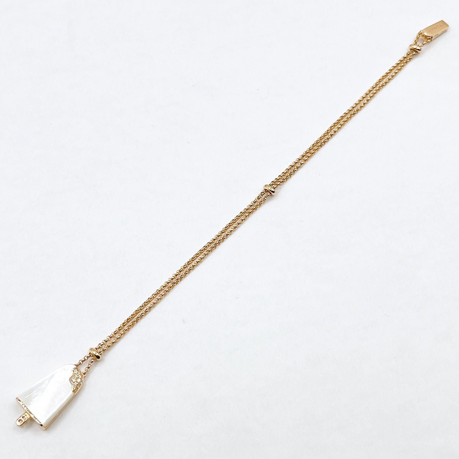 Bvlgari Shell Diamond Pink Gold Bracelet 16.5 cm — view 9