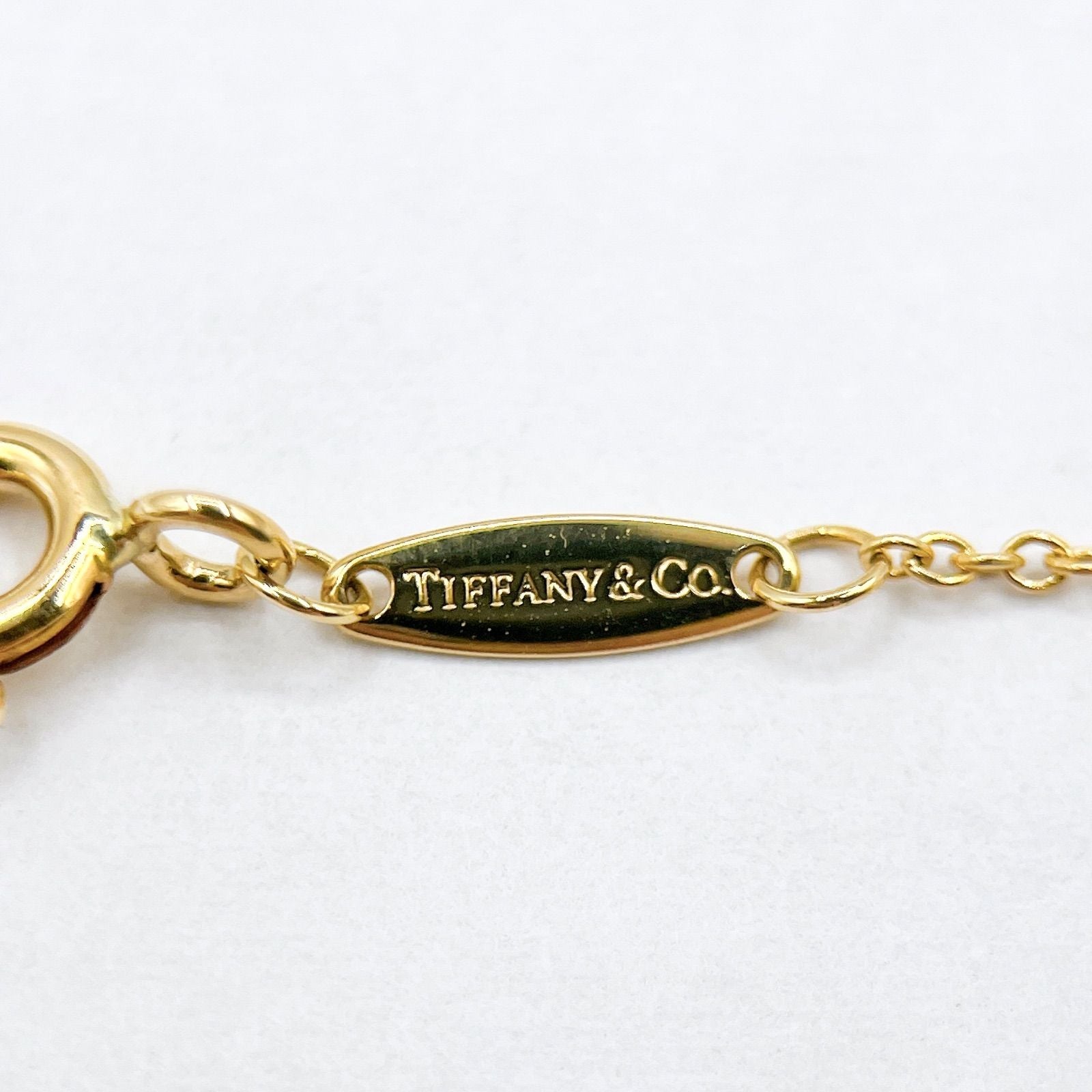 Tiffany & Co by the Yard Diamond Yellow Gold Necklace 40.5 cm — view 4